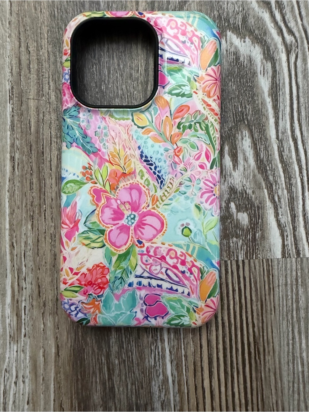 Tropical/Floral Multicolor Protective Phone Case - 14 Pro